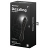 Satisfyer Gode en verre Dazzling Crystal 1 - 18 x 3.6cm Noir